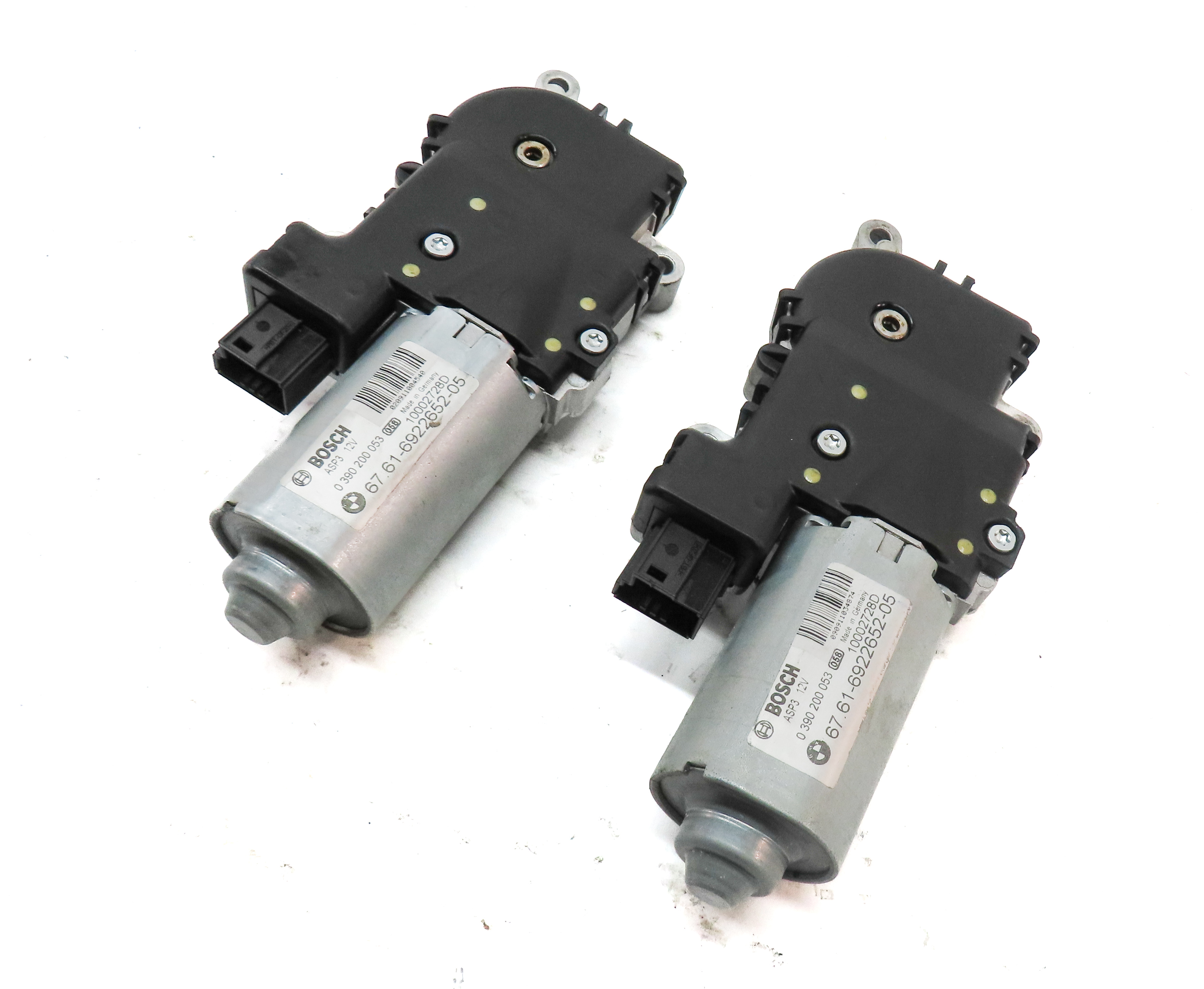 04-13 BMW X5 E53 E70 04-11 X3 (F25) PANORAMIC GLASS SUNROOF SUN ROOF MOTOR SET 2 — exact item pictured